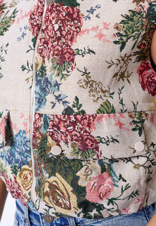 N.GARWIN Vest - Flower Jacquard