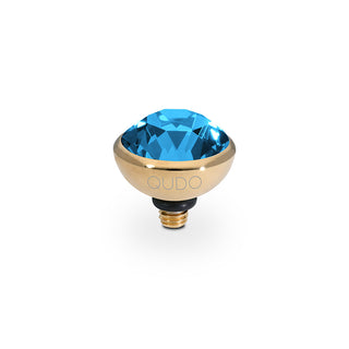 Top BOTTONE 10mm - GULD / Denim Blue