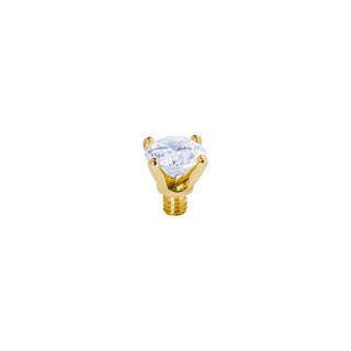 Top AREZZO 6mm - GULD / Crystal