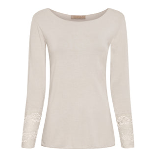 LANGÆRMET T-SHIRT - Beige