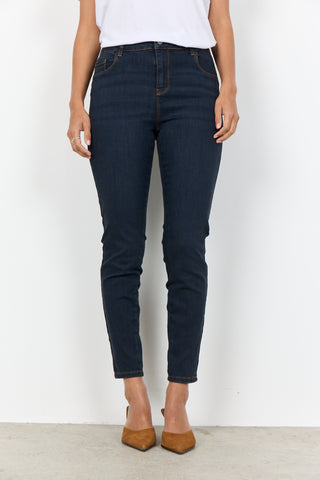 KIMBERLY PATRIZIA jeans med snalle ben