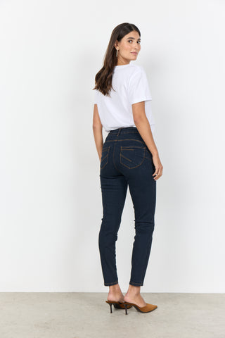 KIMBERLY PATRIZIA jeans med snalle ben