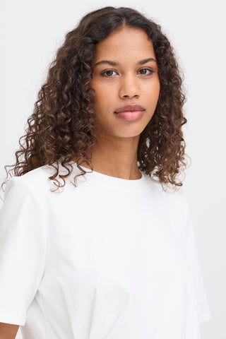 SILLE shirt med fin rynkeeffekt