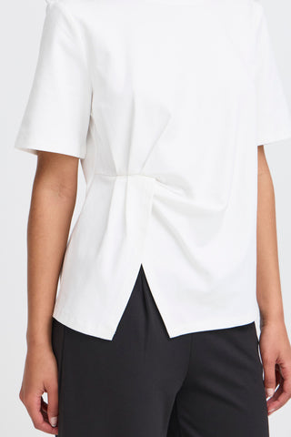 SILLE shirt med fin rynkeeffekt