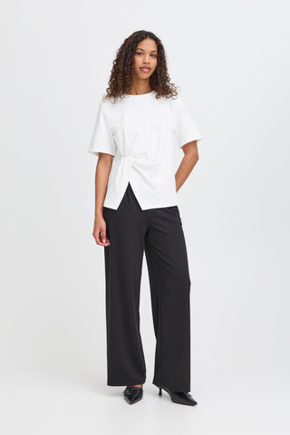 SILLE shirt med fin rynkeeffekt