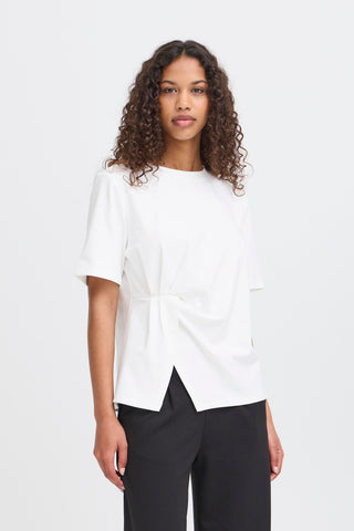 SILLE shirt med fin rynkeeffekt