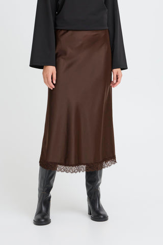 ENDRA LACE satin nederdel