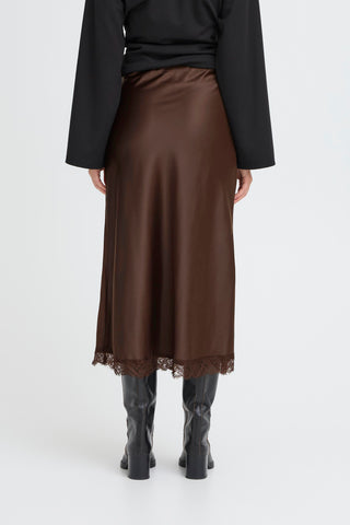ENDRA LACE satin nederdel