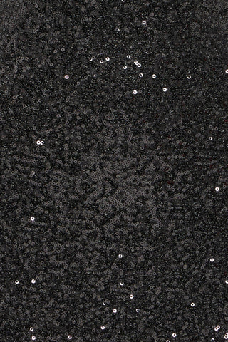 FAUCA SORT pailletkjole