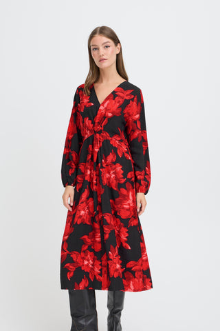 LYSINE kjole med blomster