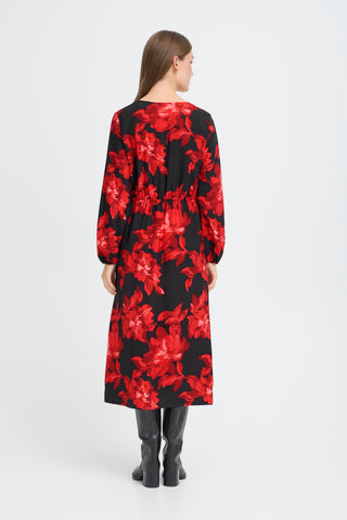 LYSINE kjole med blomster