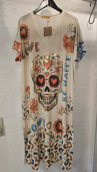B1392 SCULL Dress