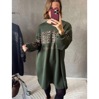 CANNES DRESS - Militaryn/ Leo