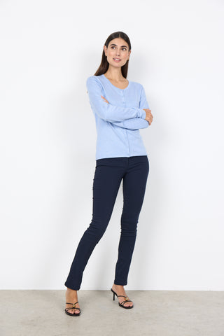 DOLLIE 446 Cardigan - Lys blå