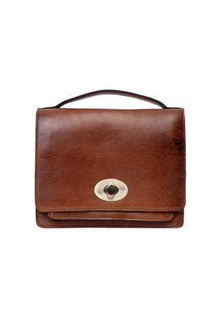 ALBA BIG taske i Walnut/Brass