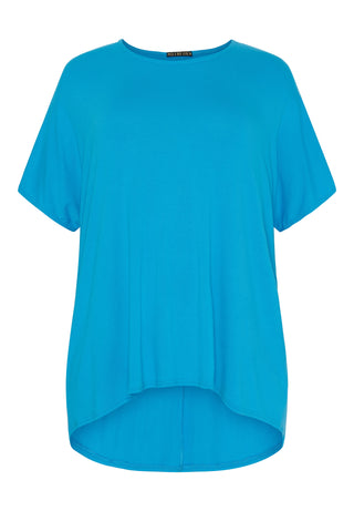 VISKOSE T-SHIRT - Clear Blue