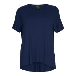 VISKOSE T-SHIRT - Navy Blue