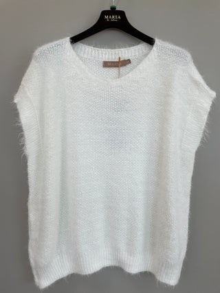 LAYA Strik Vest - Offwhite