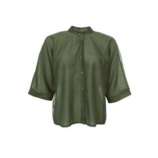 CARLA Lace Shirt - Army