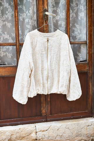 CORNELIA Bomber jakke - Creme