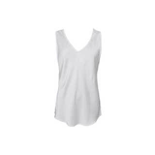 MABEL DOUBLE V-NECK TOP - Off White