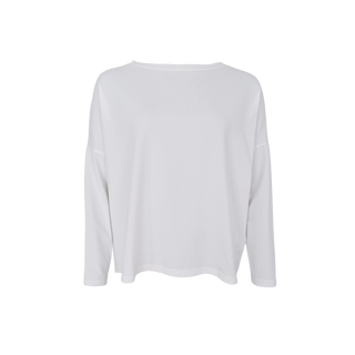 MAY LOOSE langærmet shirt - Hvid