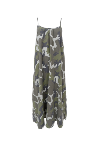 MINNA Strop Kjole - Camouflage