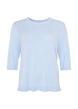 CLERA strik bluse - Blue