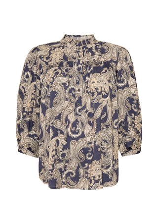 HONNY bluse - Blue Combi