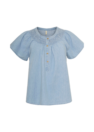 IBEN Bluse - Light Blue