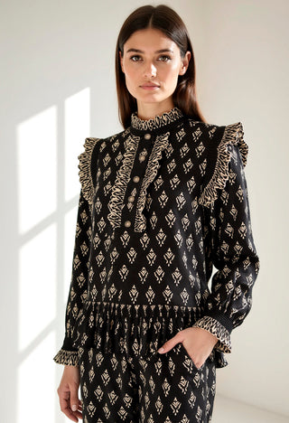 JOSEPHINE bluse med 3/4 ærme