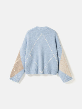 LAI KNIT sweater - Sky Blue Mix