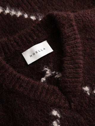 LAI KNIT sweater - Wine Mix