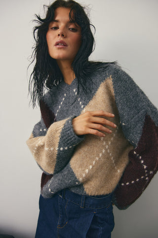 LAI KNIT sweater - Grey