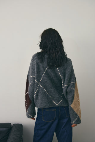 LAI KNIT sweater - Grey