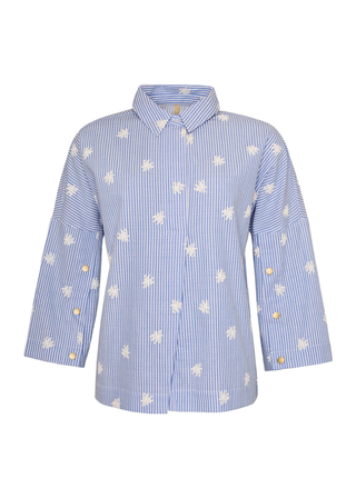 MELIA bluse - Blue Combi