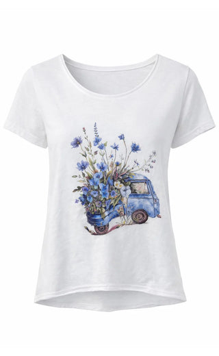 MARIE T-Shirt - Jeansblå
