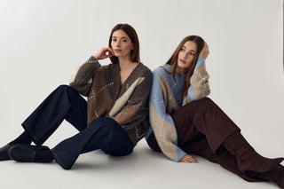 LAIANA KNIT cardigan - Ash Brown Mix
