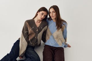 LAIANA KNIT cardigan - Ash Brown Mix