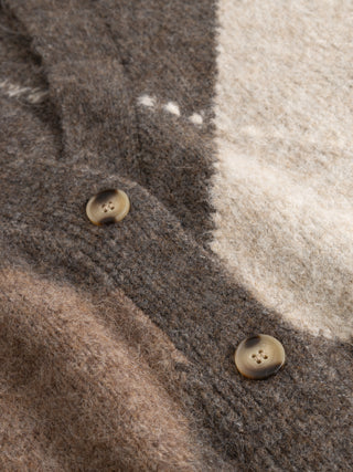 LAIANA KNIT cardigan - Ash Brown Mix
