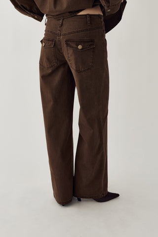 N-MARIBELLA MW PANTS - Cocoa Brown