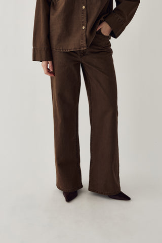 N-MARIBELLA MW PANTS - Cocoa Brown