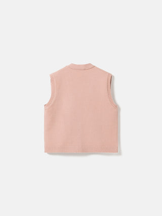 MARILYNN KNIT vest - Blush Pink