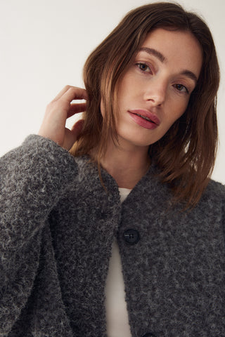 MARNIE jakke - Dark Grey Melange