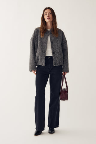 MARNIE jakke - Dark Grey Melange