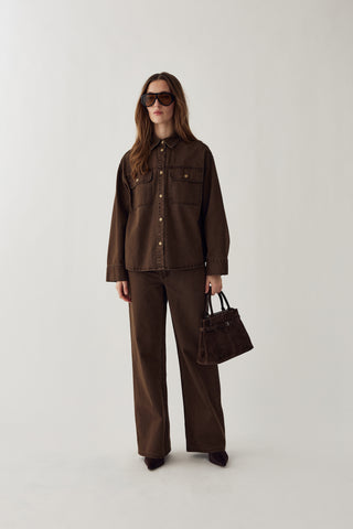 MARTHENA Shirt - Cocoa Brown