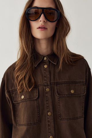 MARTHENA Shirt - Cocoa Brown