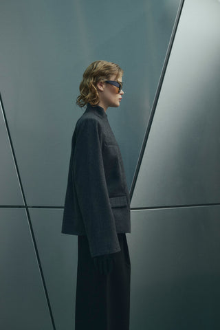 MONIQUE Blazer - Dark Grey Melange