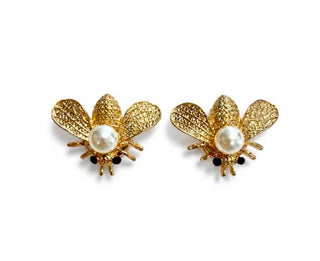 Button Cover BEE PEARL Gold