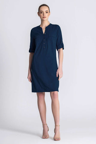 ELLA DRESS i Navy